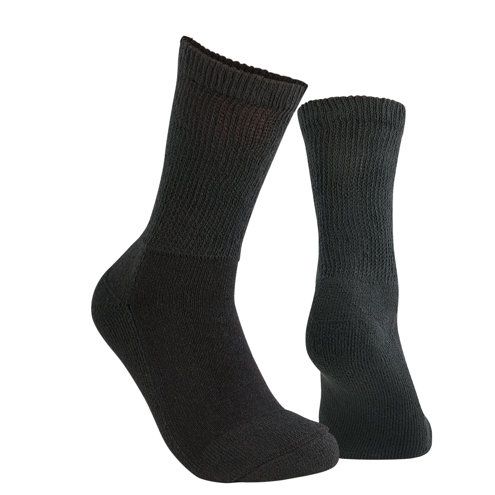 2 Pair Men's Circulatory - Diabetic Crew Socks
