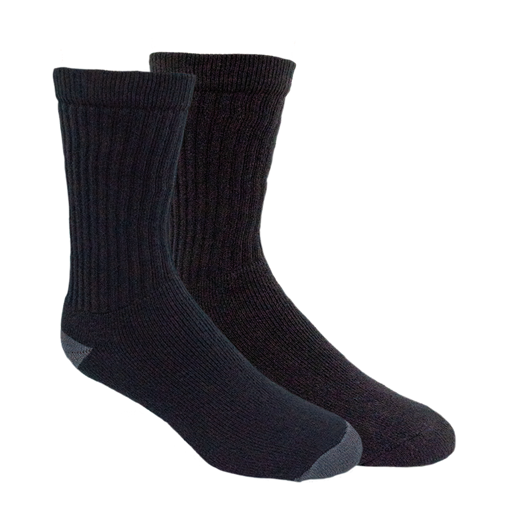 2 Pair Men's Sport Mid Calf Crew