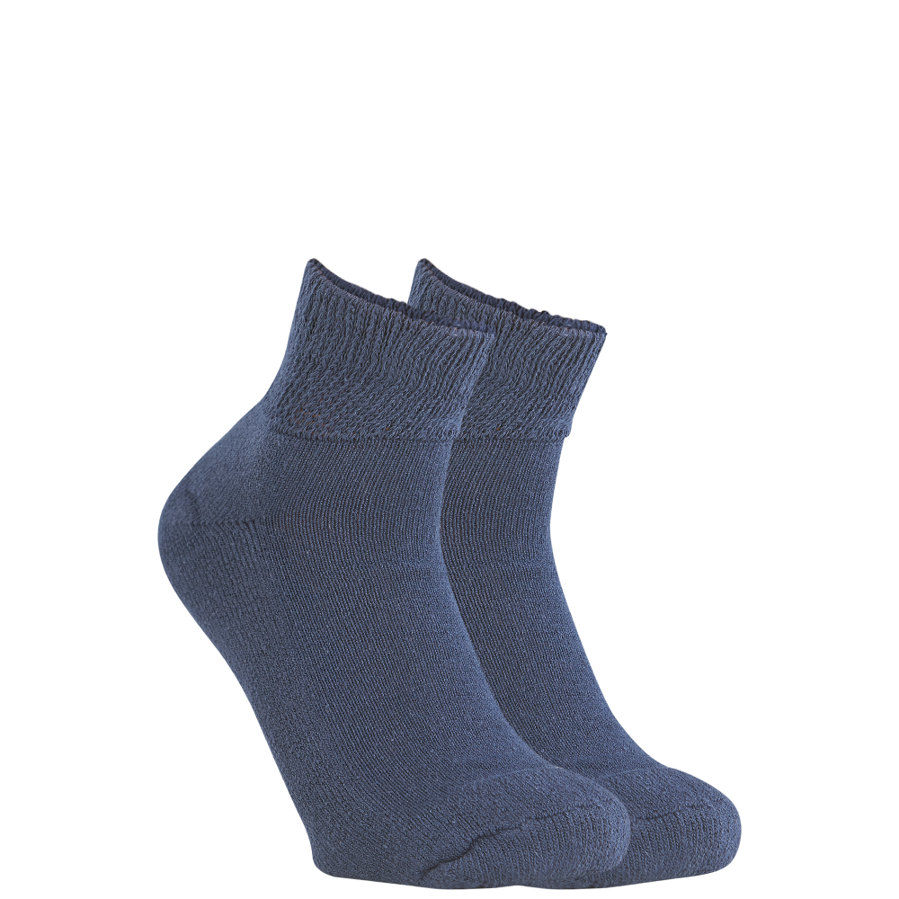 2 Pair Men's Circulatory - Diabetic Quarter Ankle Socks