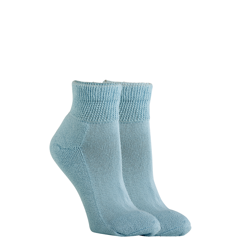 2 Pair Women's Circulatory - Diabetic Quarter Ankle Socks