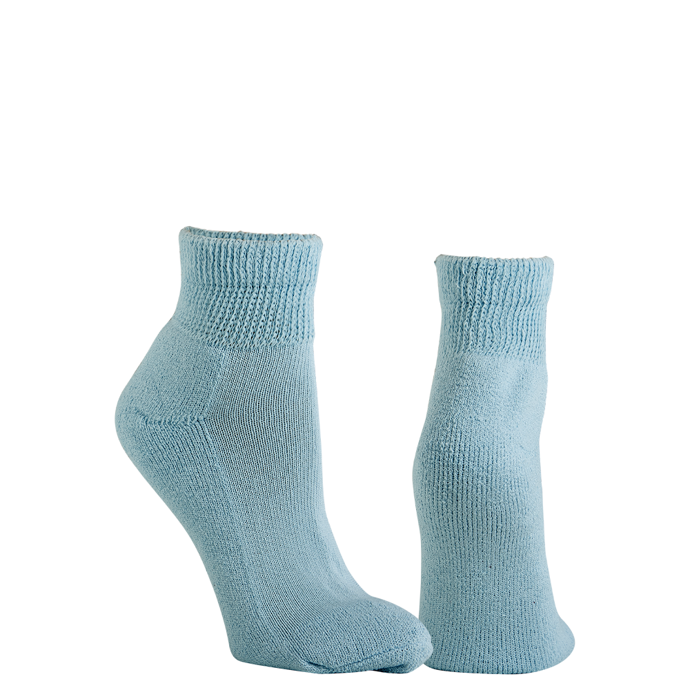 2 Pair Women's Circulatory - Diabetic Quarter Ankle Socks