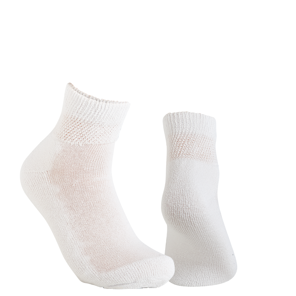 2 Pair Women's Circulatory - Diabetic Quarter Ankle Socks