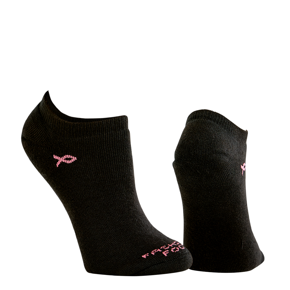 3 Pr Women's Low Cut Pink Ribbon Ankle Socks