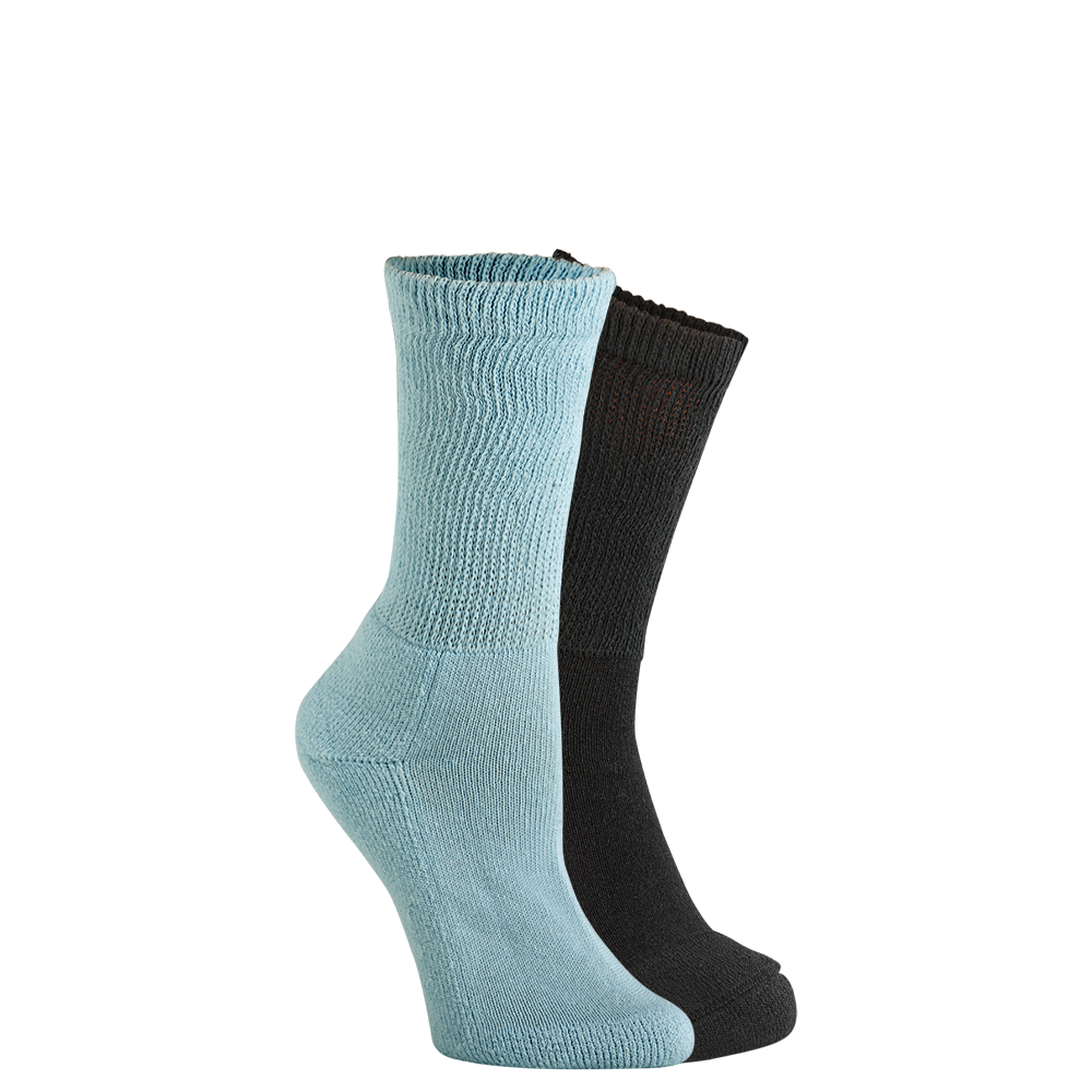 2 Pair Women's Circulatory - Diabetic Crew Socks